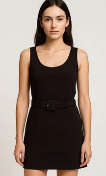 MOSCHINO Belted 90s Mini Dress Brown Sz 6