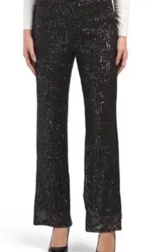 CABLE & GAUGE Sequin Sparkly Straight Leg Pants