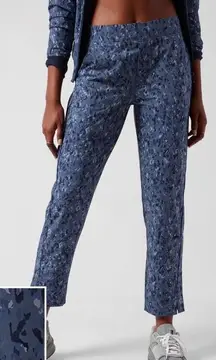 Athleta Brooklyn Ankle Pant Captivate Chrome Blue‎ Size 6