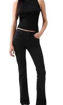 Gap High Rise Bootcut Denim Jeans Black Size 14/32 R Minimalist Classic Casual