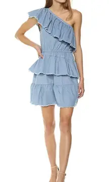 Mink Pink Ruff Stuff Denim Dress NWT!