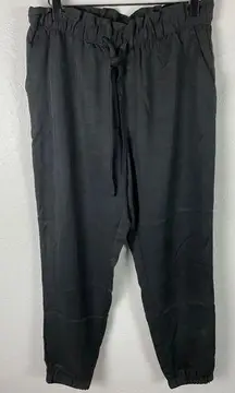 Banana Republic Joggers Black Cinch Ankle Pants