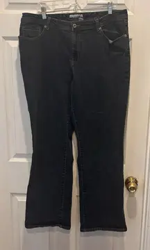 Chico's Design Women's Jeans Sz 3/ US 16 Regular Dark Wash Bootcut Stretch