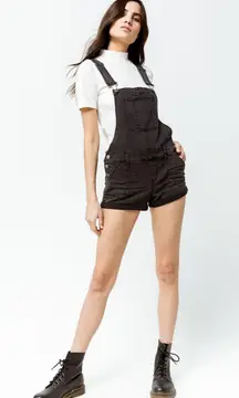 Black Overall Shorts