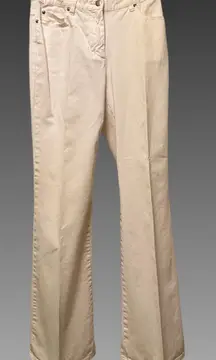 Stylish Cream Denim Pants Sz 4