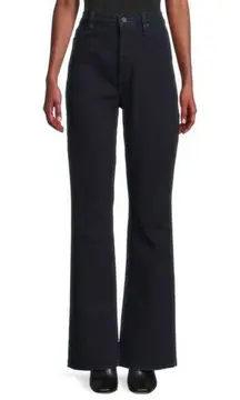 NWT Hudson Faye Ultra High Rise Flare Leg Jeans in Eco Black Size 31 Tall Long