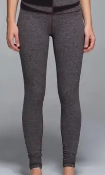Lululemon Wunder Under Pant Giant Herringbone Black Heathered Black/Wi14 Quilt