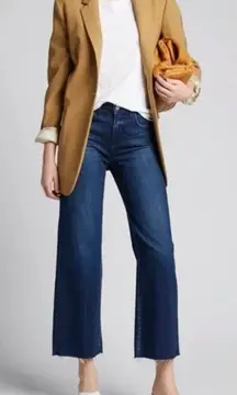 L’Agence Danica High Rise Wide-Leg Jeans in York Wash Size 30