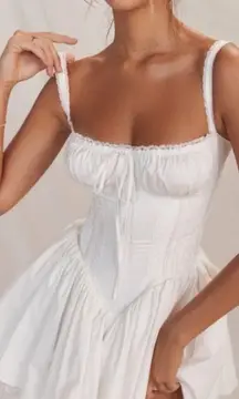 HOUSE OF CB M D-DD 'Pietra' White‎ Corset Mini Dress NWOT