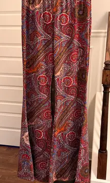 Chatoyant NWOT High-Rise Paisley Wide-Leg Pull-On Leggings