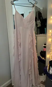 Abbey Blushing Pink Bridesmaid Dress