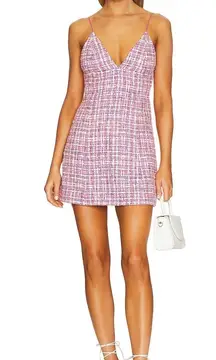 carli Spegetti Strap Tweed Dress