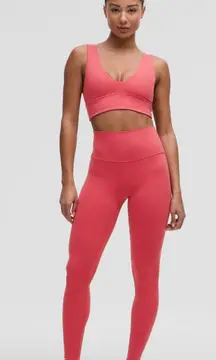 full length pink align leggings