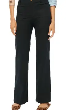 J.Crew Factory $118.00 Wide Leg Patch Pocket Pants Black Size 32P