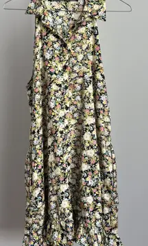 Code X Mode Floral Sleeveless Dress sz S Button Up Boho Cottage