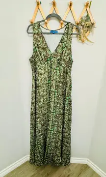 For Design Nation Green Print Maxi Dress XL