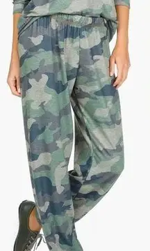 Michael Lauren George soft sweatpants with elastic in Jade‎ camo size medium