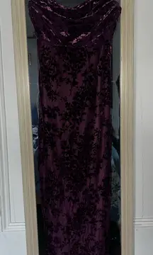 Windsor Purple Midi Satin Dress