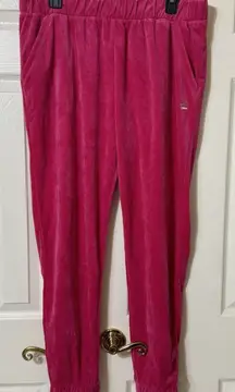 EUC Juicy‎ Couture Hot pink BARBIE velvet joggers womens -size 2xL Plus