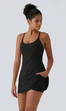 Halara Backless Active Softlyzero™ Plush Dress Easy Peezy Edition