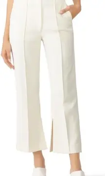 3.1 PHILLIP LIM tailored slit twill flare pants‎ structured cream off white sz 2