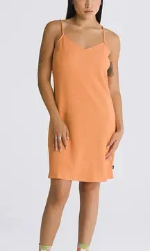 VANS BENTON CAMI WOMENS mini DRESS COPPER TAN oversized Small