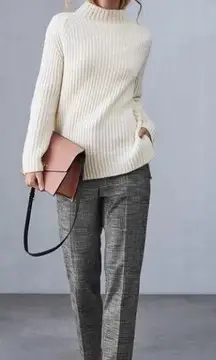 Reiss issa Checked Tailored Trousers 4 $200 plaid holiday fall casual classic