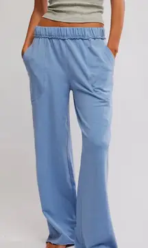 FREE PEOPLE x Intimately Dont Wait Up Lounge Pant in Harbor Combo Size Small