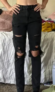 Outfitters Black Ripped Jeans