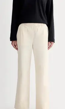 Everlane • Cotton Twill Easy Pant Pull On Cream/Ivory Women's Pants