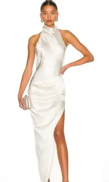 Amanda Uprichard 100% Silk Samba Gown Ivory
