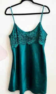 Vintage Slip Dress Lace Nightgown 90s Fairy Grunge Y2K 2000s Whimsigoth Large