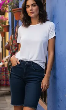 NEW Rock & Republic Black Denim Shorts