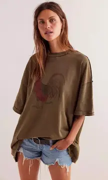 We The Free Farm Friends Tee Rooster Print - No Longer Sold