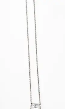 KENNETH COLE REACTION Necklace Long Metal Chain Fringe Rhinestone Jewelry Edgy
