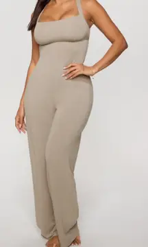 New Fabletics Smooth as Hell Cross Back Jumpsuit, Smoke Show Size 5X