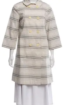 Proenza Schouler x  Striped Pea Coat