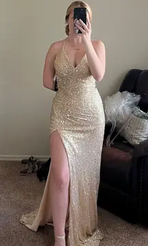 Gold Prom Dress