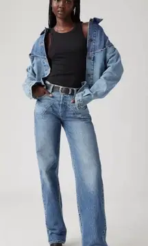 Levi's 501 '90s Western Jeans Two Tone High Rise Straight Leg Women's Size 30