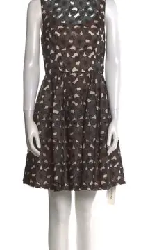 Jill Stuart Embroidered Cutout A-Line Mini Dress Neutral Women’s S / US 4