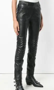 Zadig and Voltaire biker leather pants NEW