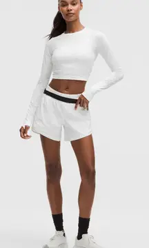 White Track That Lululemon Shorts 5" Mid-Rise