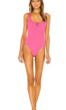 L*Space Float On Classic One Piece in Bougainvelia XLarge New Womens Swimsuit