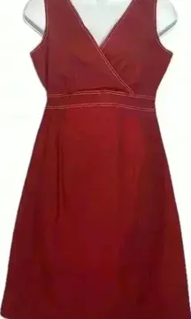 Motherhood Maternity Sleeveless Red Dress (386)