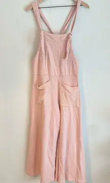 Bucketlist‎ Terry Wide Leg Pink Jumpsuit Overalls