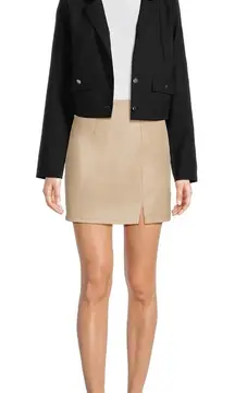 Madden NYC Juniors Cropped Black Blazer size L NEW