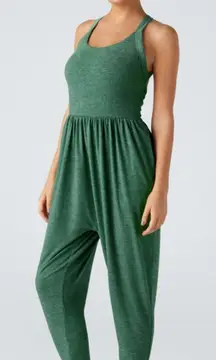 NWT Halara U Neck Pocket Harem Casual Jumpsuit-Easy Peezy Edition size Med