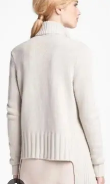 Vince yak wool drape cream‎ sweater cardigan size XS quiet luxury minimalist