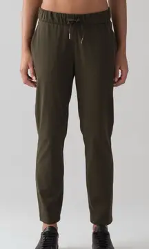 Lululemon On The Fly Jogger Pants 28” Olive Size 4 (Read)