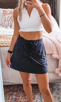 Black Active Skirt 